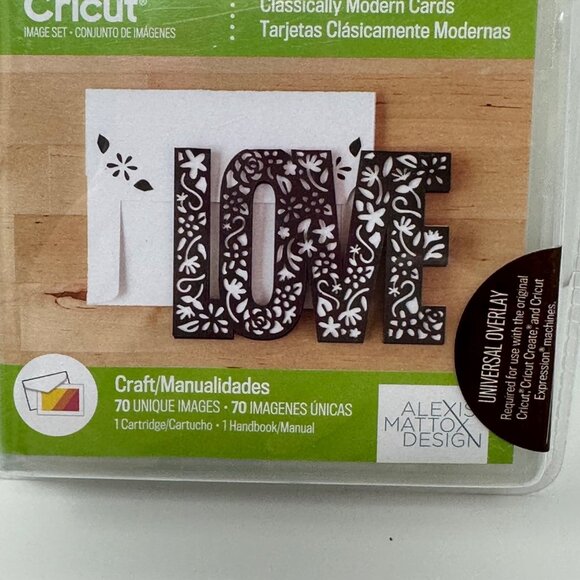 Cricut Cartridge Classically Modern Cards 70 Unique Images Overlay New Sealed - Picture 4 of 9
